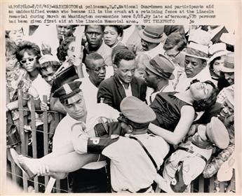 (CIVIL RIGHTS) A large collection of approximately 113 press and wire photographs relating to the Civil Rights movement in America.